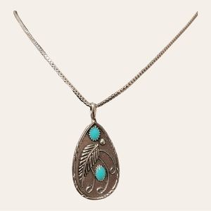 Feather Pendant Necklace